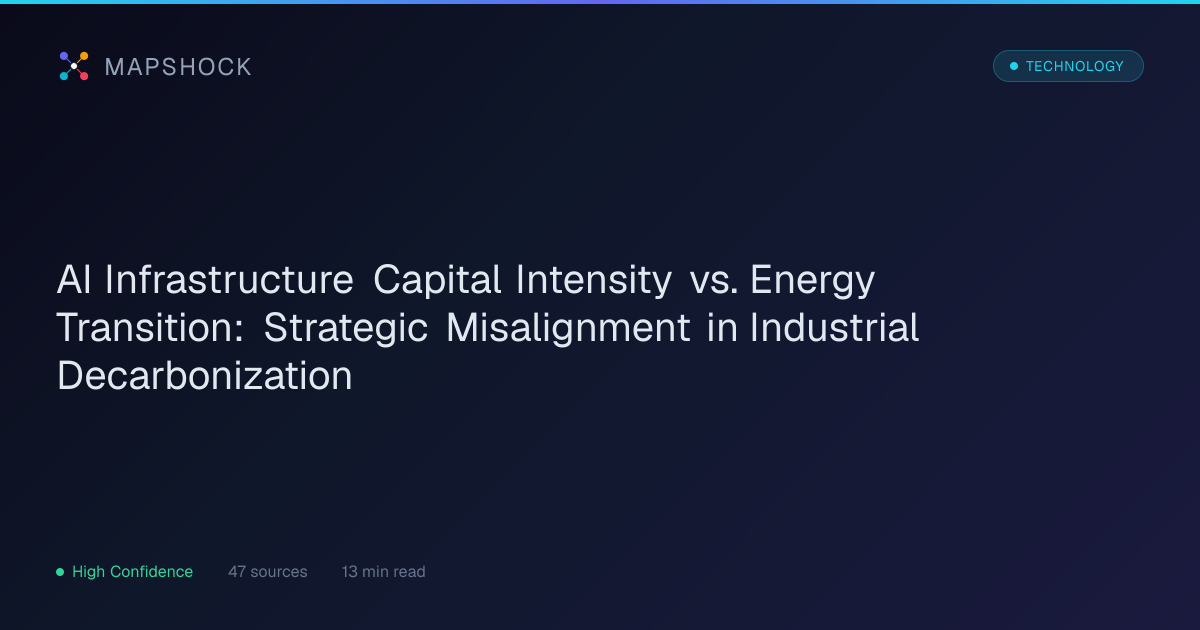 AI Infrastructure Capital Intensity vs. Energy Transition: Strategic ...